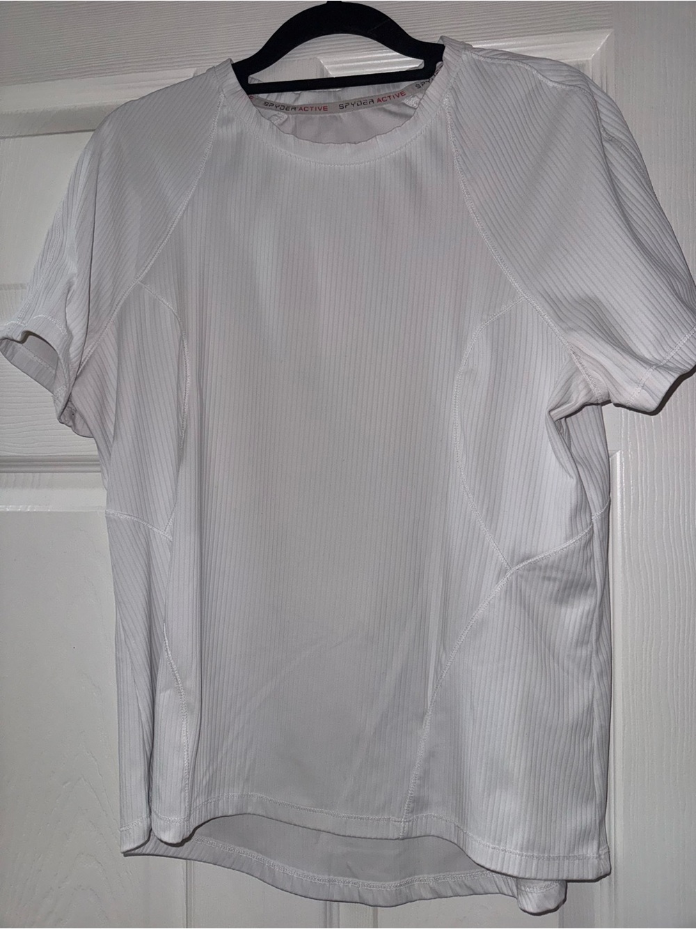 Spyder White and Red Active Performance Tee